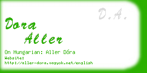 dora aller business card