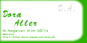 dora aller business card